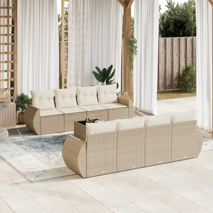 Sofasæt Til Haven 9 Dele Med Hynder Polyrattan - Hovedbillede