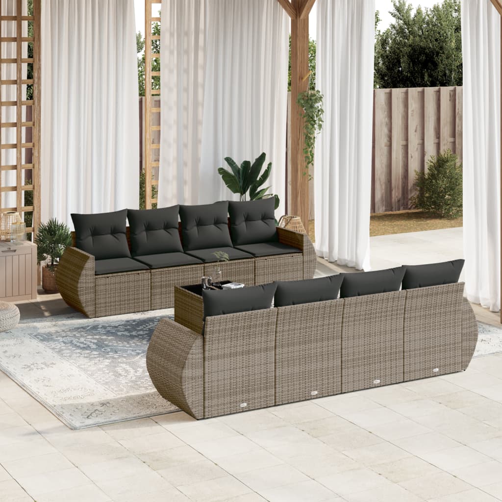 Sofasæt Til Haven 9 Dele Med Hynder Polyrattan - Variant 3253487
