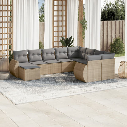 Sofasæt Til Haven 10 Dele Med Hynder Polyrattan - Variant 3254196