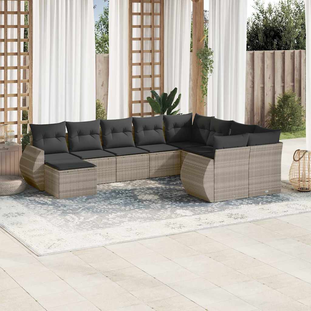 Sofasæt Til Haven 10 Dele Med Hynder Polyrattan - Variant 3254199