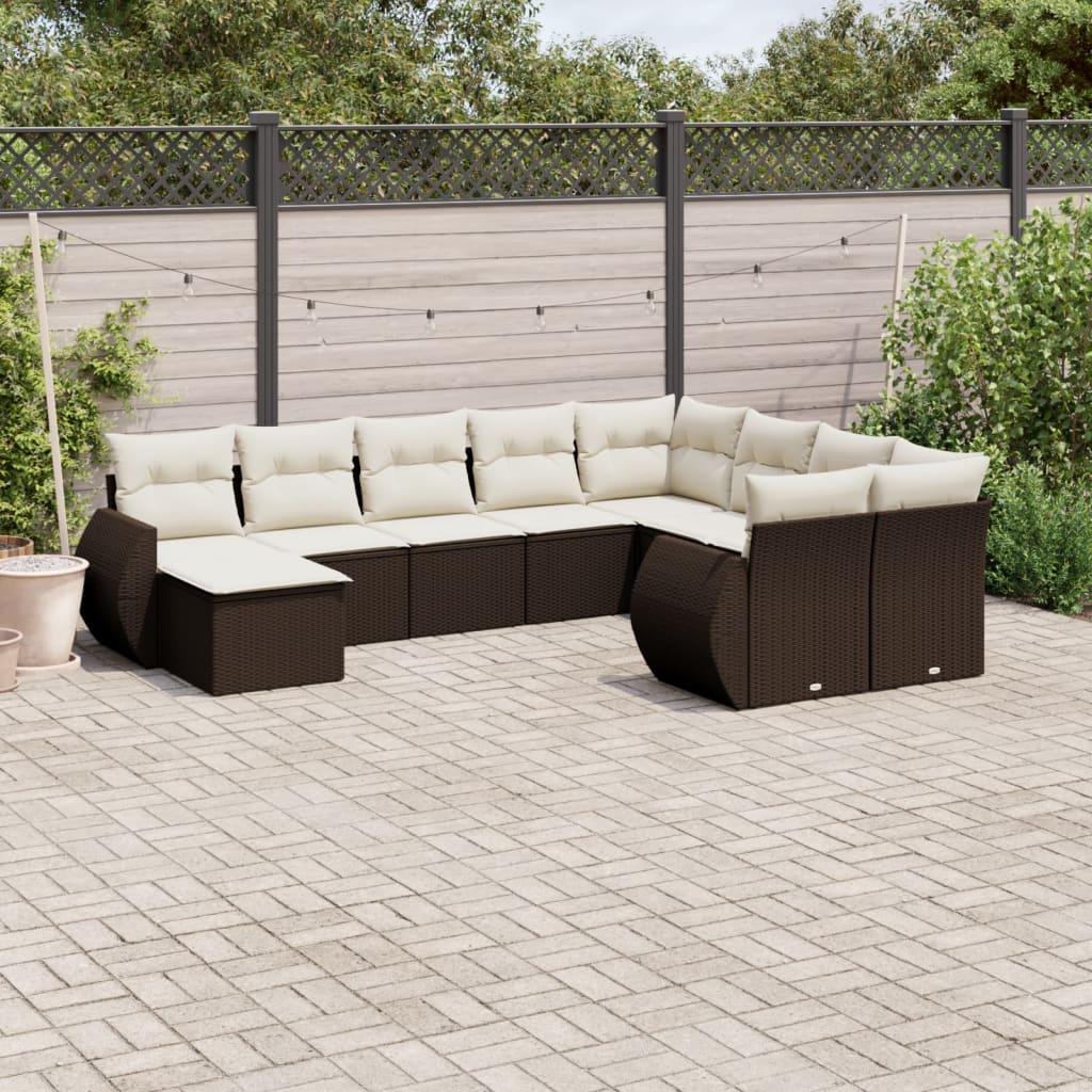 Sofasæt Til Haven 10 Dele Med Hynder Polyrattan - Variant 3254200