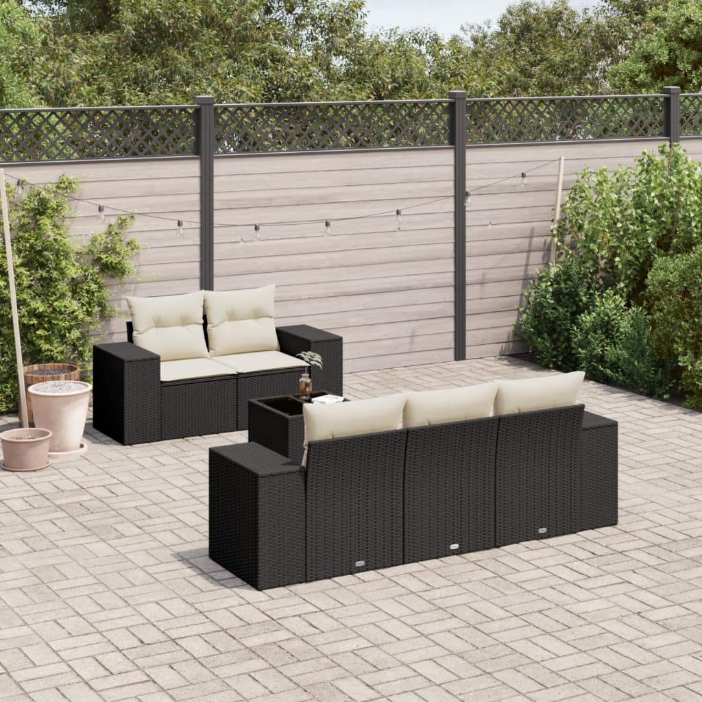Sofasæt Til Haven 6 Dele Med Hynder Polyrattan - Variant 3254633
