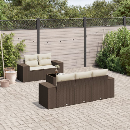 Sofasæt Til Haven 6 Dele Med Hynder Polyrattan - Variant 3254640