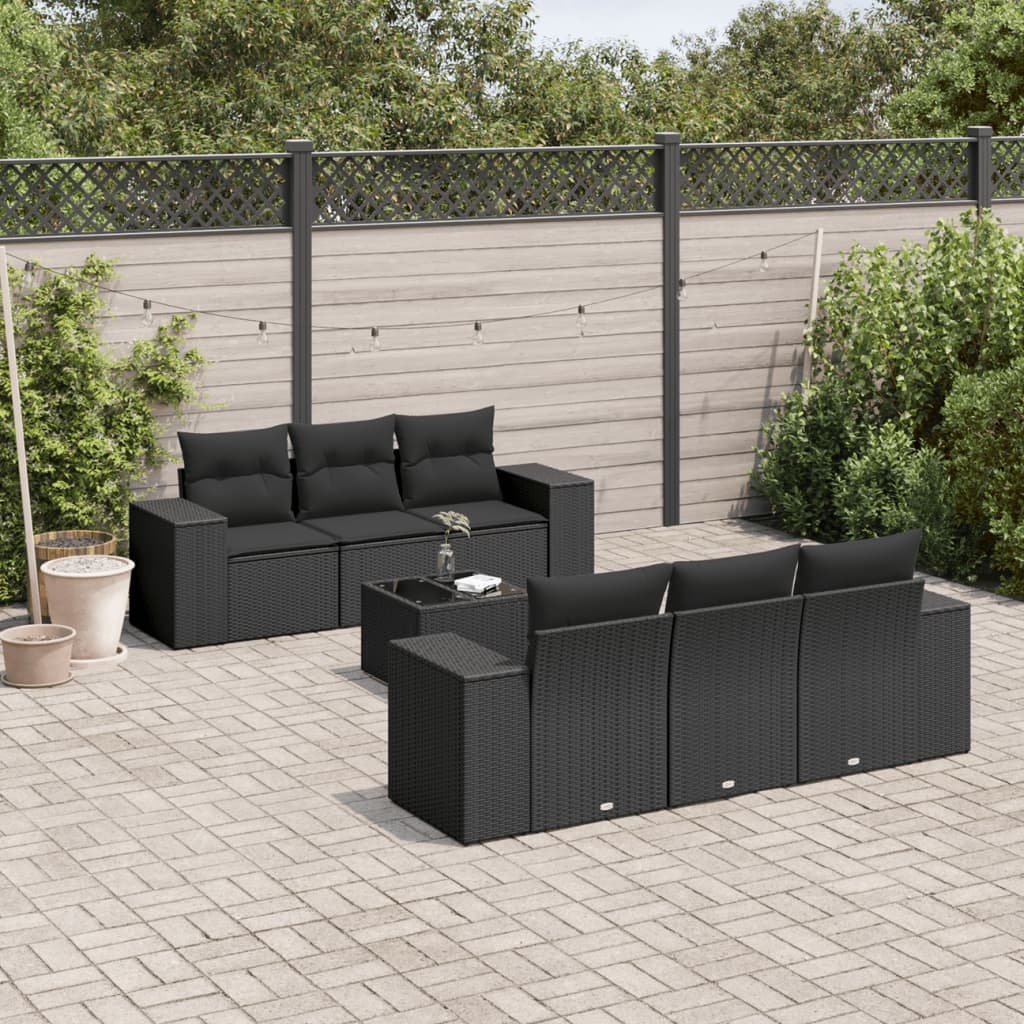 Sofasæt Til Haven 7 Dele Med Hynder Polyrattan - Variant 3254642