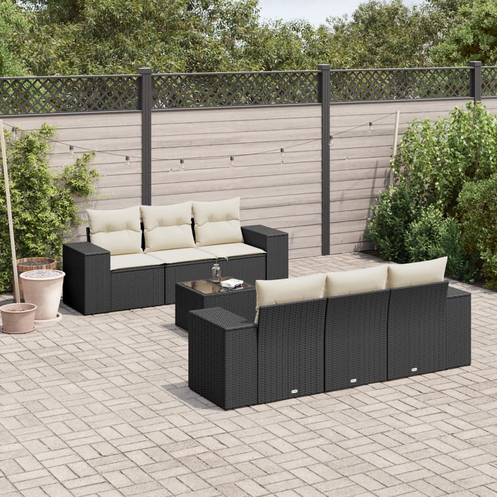 Sofasæt Til Haven 7 Dele Med Hynder Polyrattan - Variant 3254643
