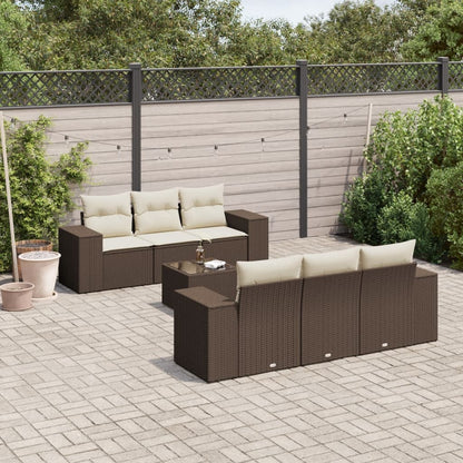 Sofasæt Til Haven 7 Dele Med Hynder Polyrattan - Variant 3254650