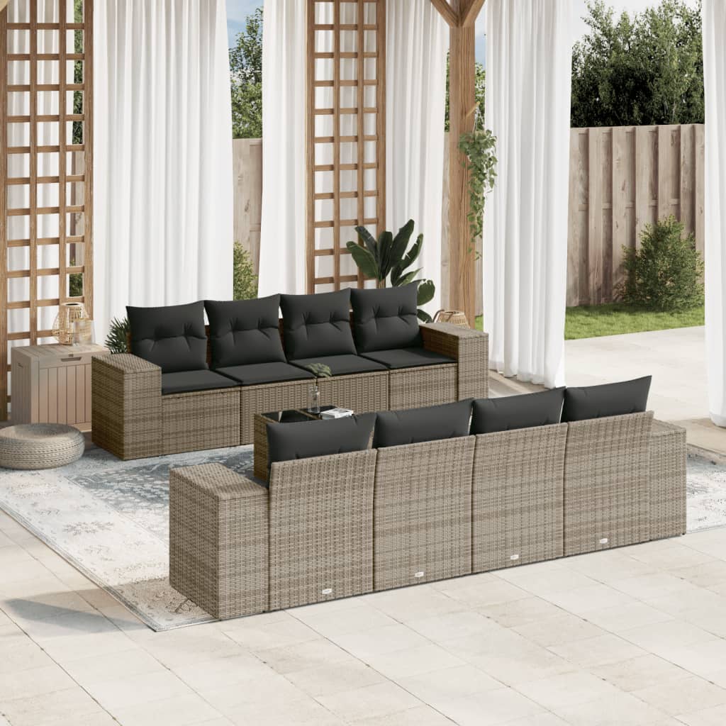 Sofasæt Til Haven 9 Dele Med Hynder Polyrattan - Variant 3254687