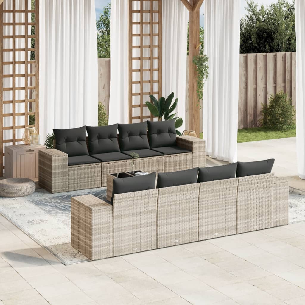 Sofasæt Til Haven 9 Dele Med Hynder Polyrattan - Variant 3254689