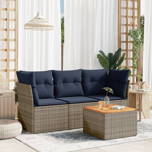Sofasæt Til Haven 4 Dele Med Hynder Polyrattan