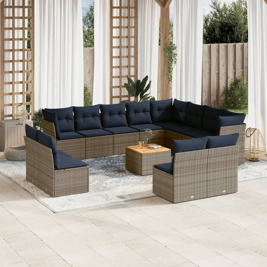 Sofasæt Til Haven 13 Dele Med Hynder Polyrattan