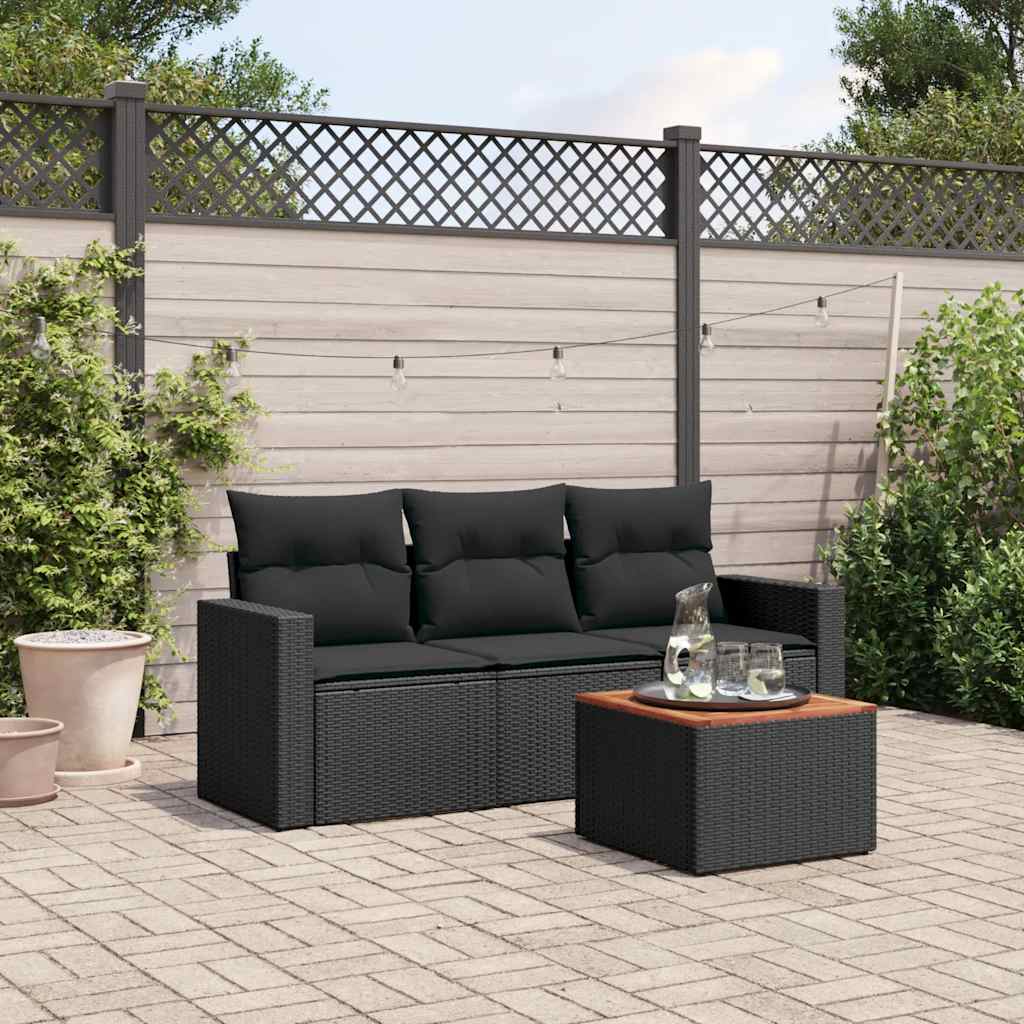 Sofasæt Til Haven 4 Dele Med Hynder Polyrattan - Variant 3256321