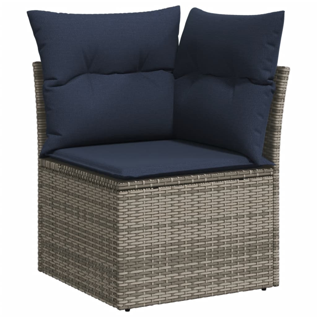 Sofasæt til Haven 14 Dele med Hynder Polyrattan Grå - billede 4