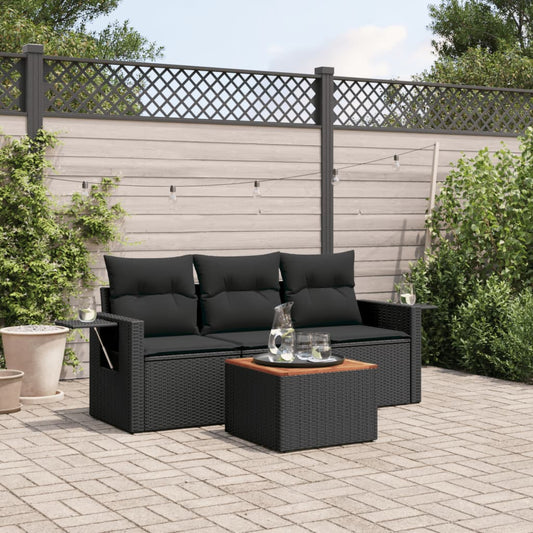 Sofasæt Til Haven 4 Dele Med Hynder Polyrattan