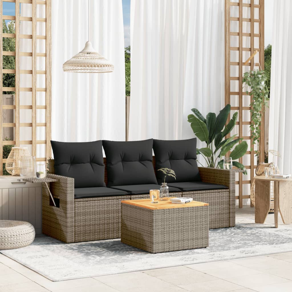 Sofasæt Til Haven 4 Dele Med Hynder Polyrattan - Variant 3256767