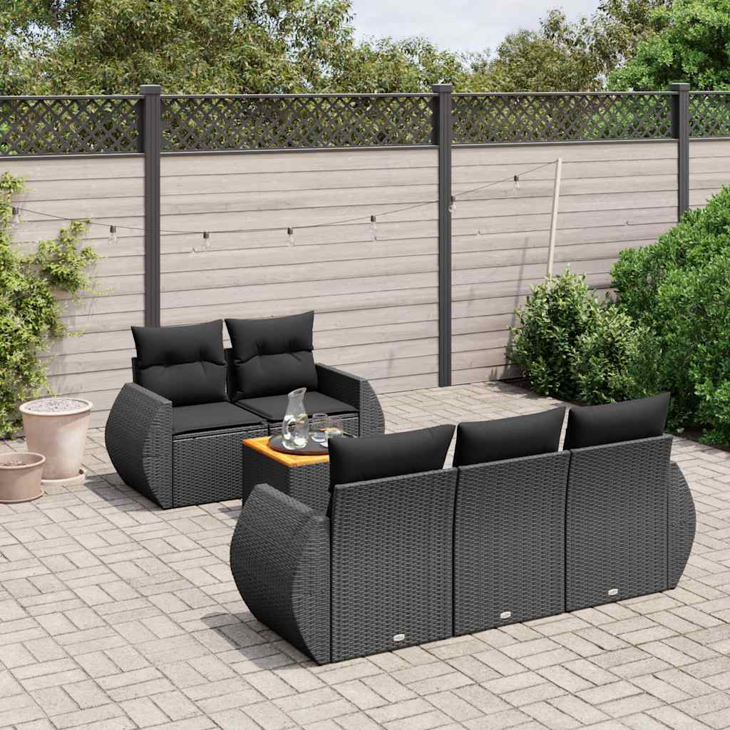 Sofasæt Til Haven 6 Dele Med Hynder Polyrattan - Variant 3257217