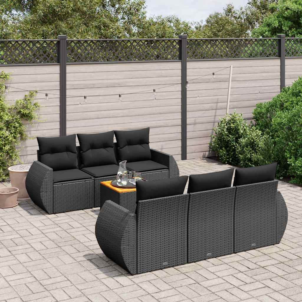 Sofasæt Til Haven 7 Dele Med Hynder Polyrattan - Variant 3257224