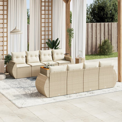 Sofasæt Til Haven 9 Dele Med Hynder Polyrattan - Hovedbillede