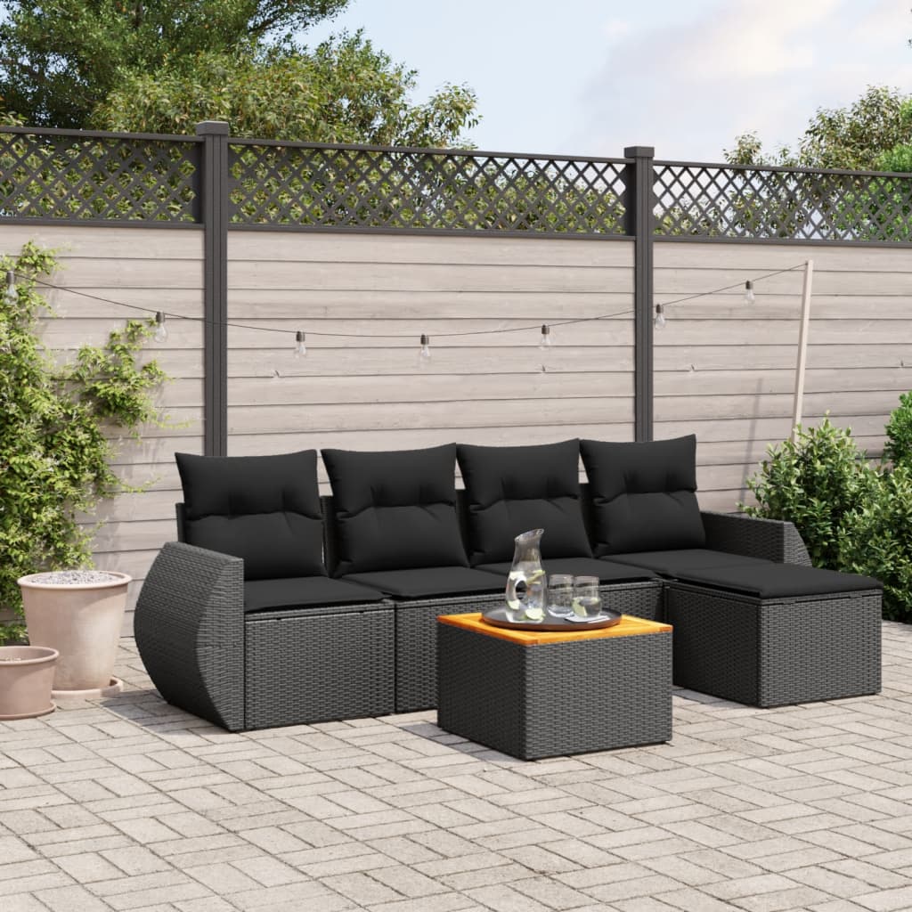 Sofasæt Til Haven 6 Dele Med Hynder Polyrattan - Variant 3257308