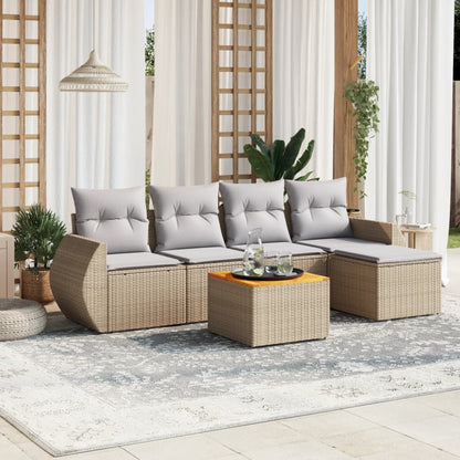 Sofasæt Til Haven 6 Dele Med Hynder Polyrattan - Variant 3257312