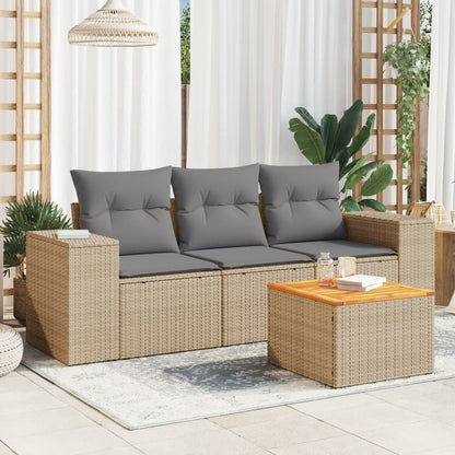 Sofasæt Til Haven 4 Dele Med Hynder Polyrattan - Variant 3257648