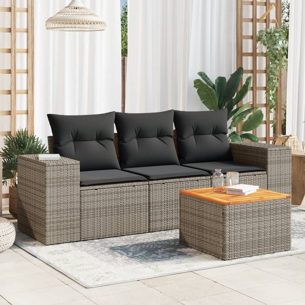 Sofasæt Til Haven 4 Dele Med Hynder Polyrattan - Variant 3257649