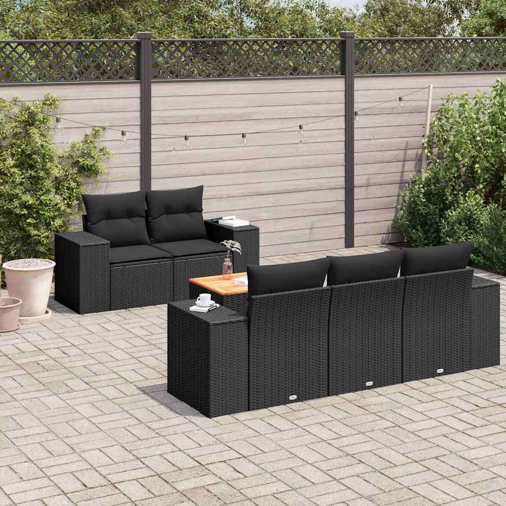 Sofasæt Til Haven 6 Dele Med Hynder Polyrattan - Variant 3257658