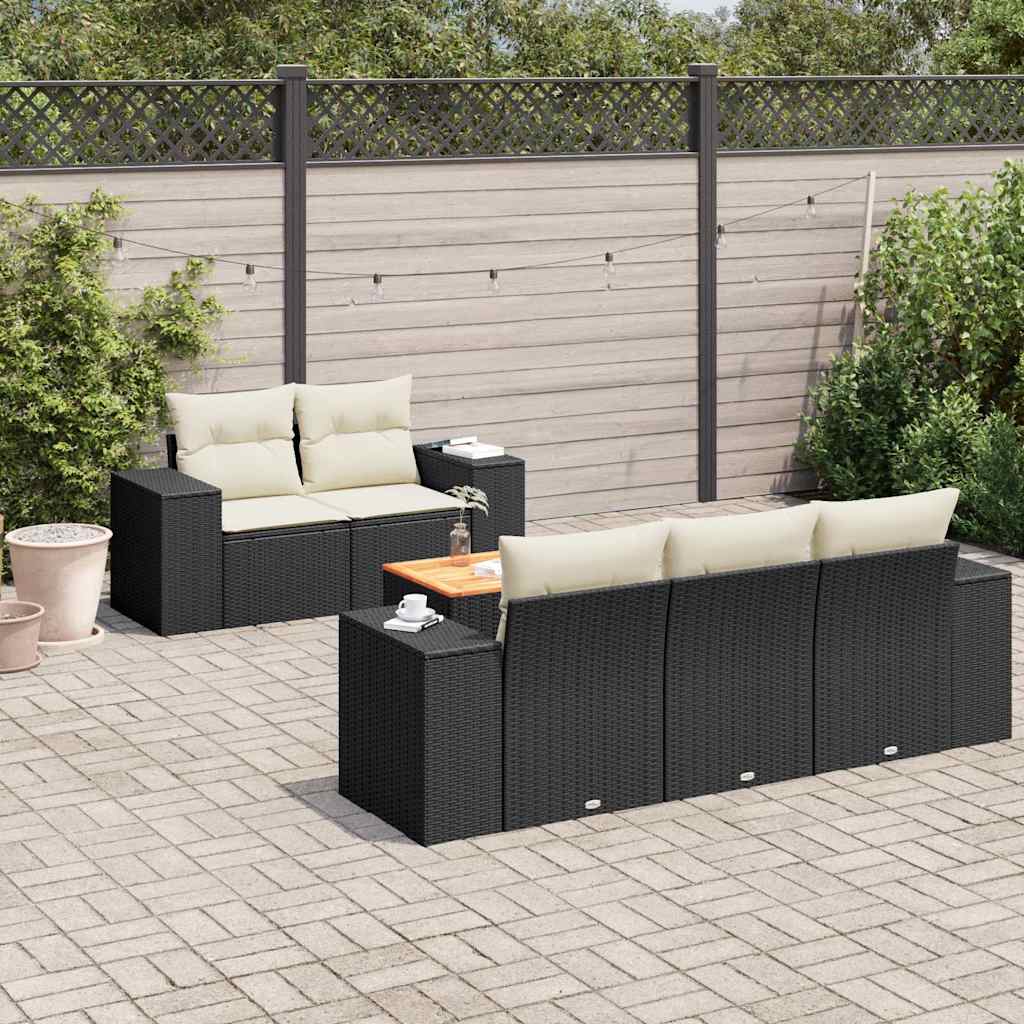 Sofasæt Til Haven 6 Dele Med Hynder Polyrattan - Variant 3257659