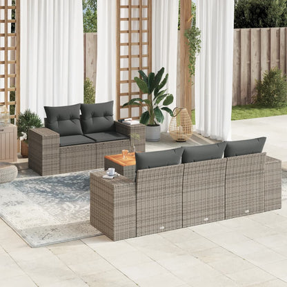 Sofasæt Til Haven 6 Dele Med Hynder Polyrattan - Variant 3257663