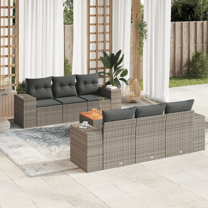 Sofasæt Til Haven 7 Dele Med Hynder Polyrattan - Variant 3257670