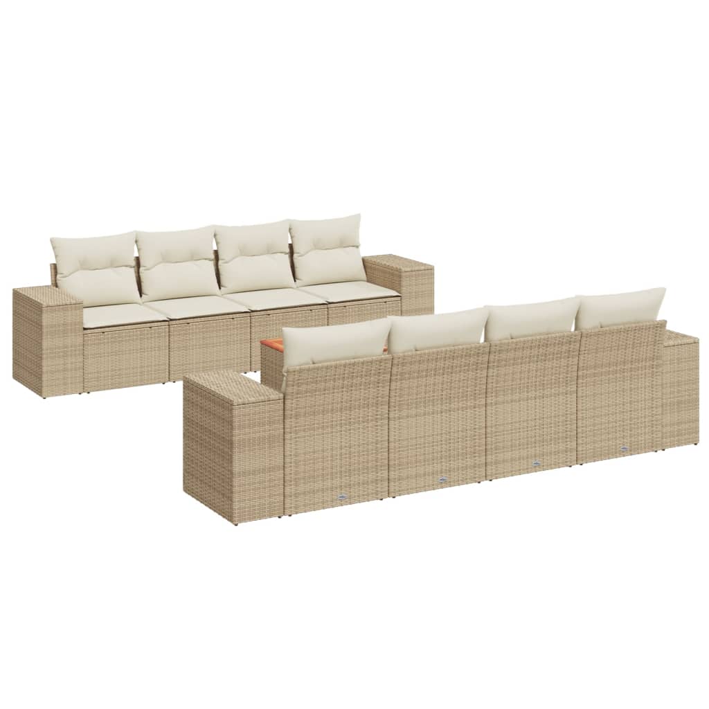 Sofasæt Til Haven 9 Dele Med Hynder Polyrattan - Billede 2