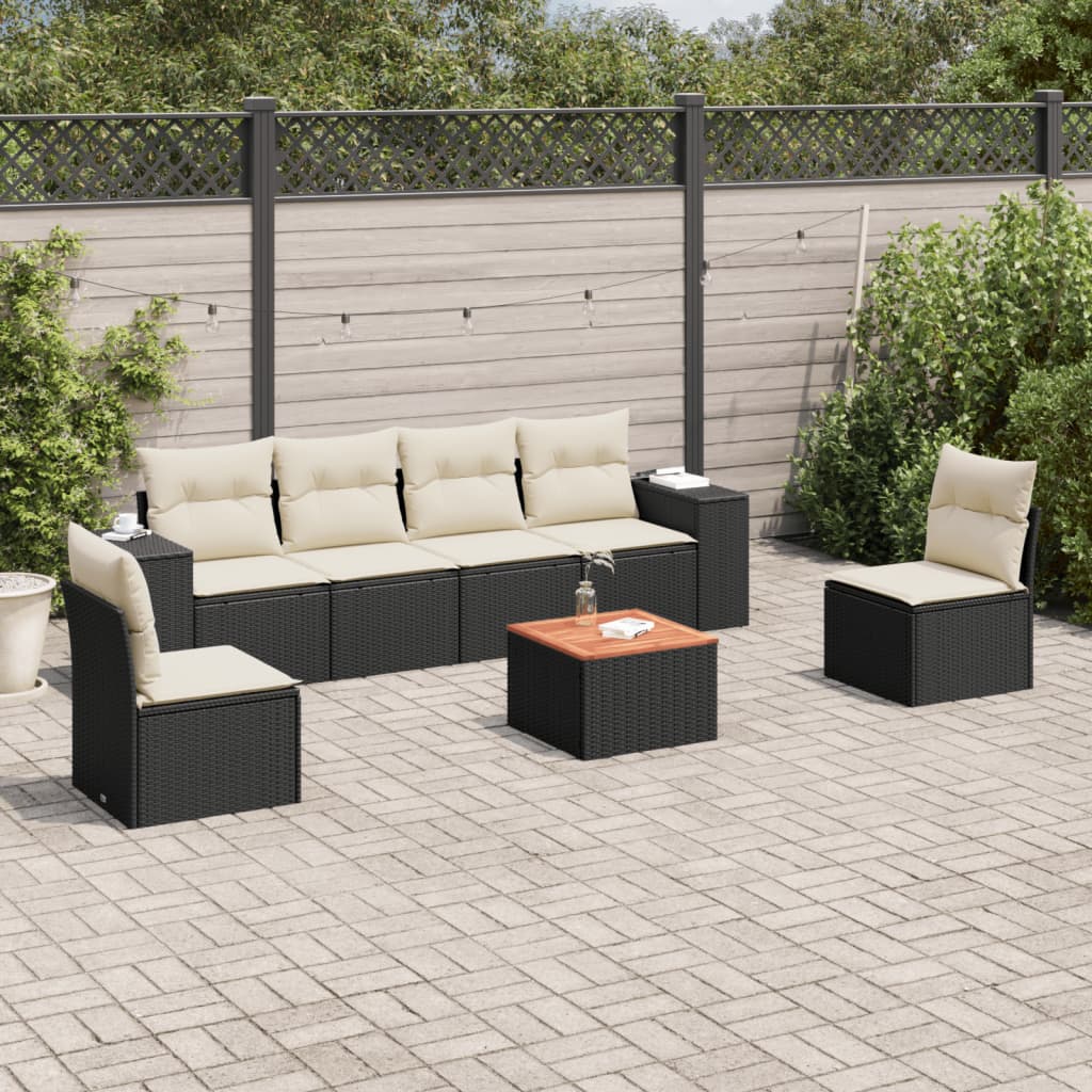 Sofasæt Til Haven 7 Dele Med Hynder Polyrattan - Variant 3257722