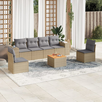 Sofasæt Til Haven 7 Dele Med Hynder Polyrattan - Variant 3257725