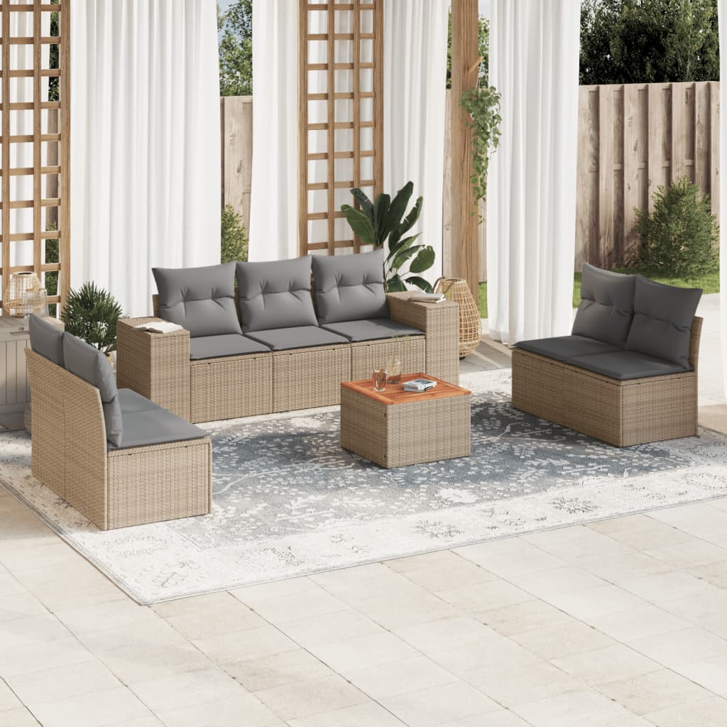 Sofasæt Til Haven 8 Dele Med Hynder Polyrattan - Variant 3257732