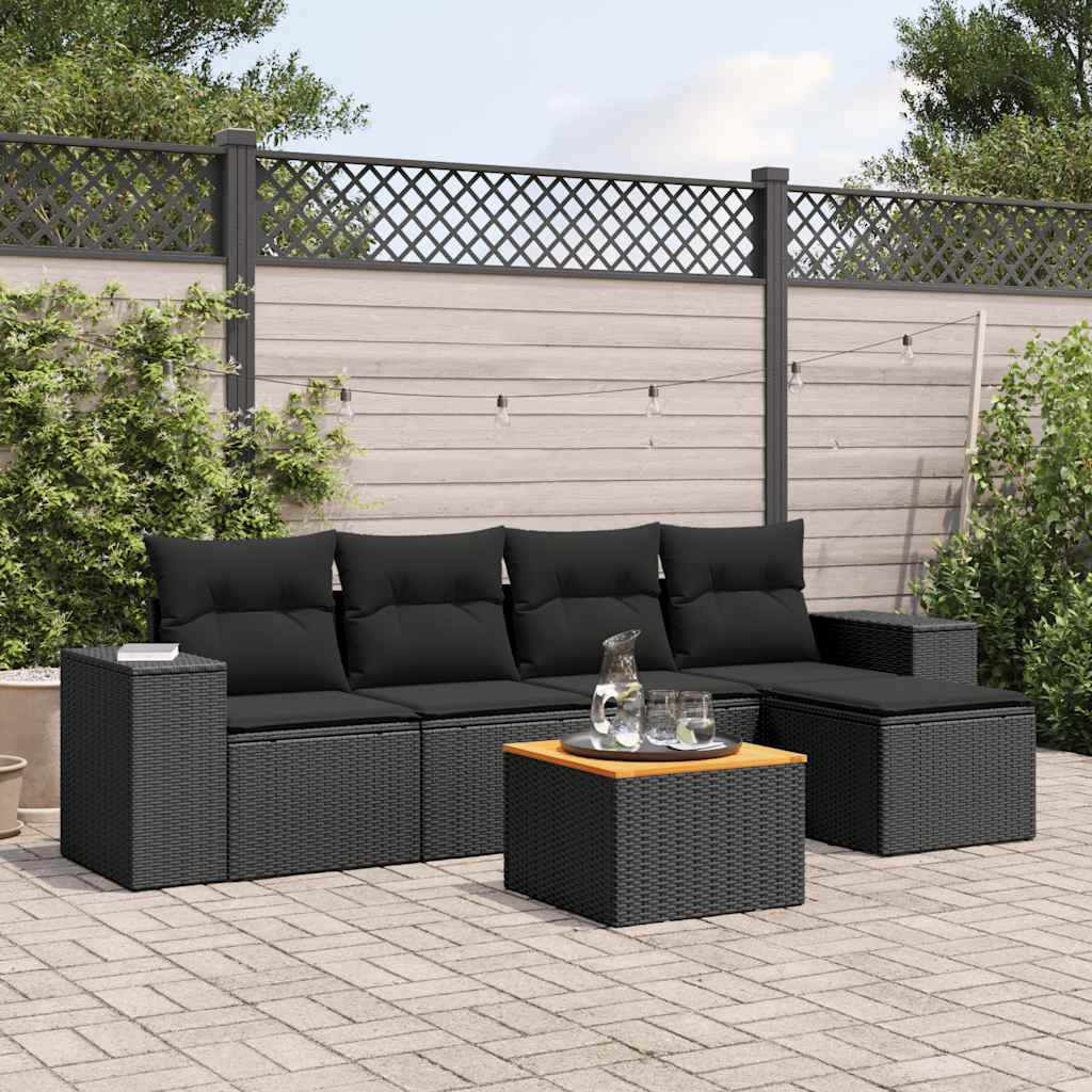 Sofasæt Til Haven 6 Dele Med Hynder Polyrattan - Variant 3257749