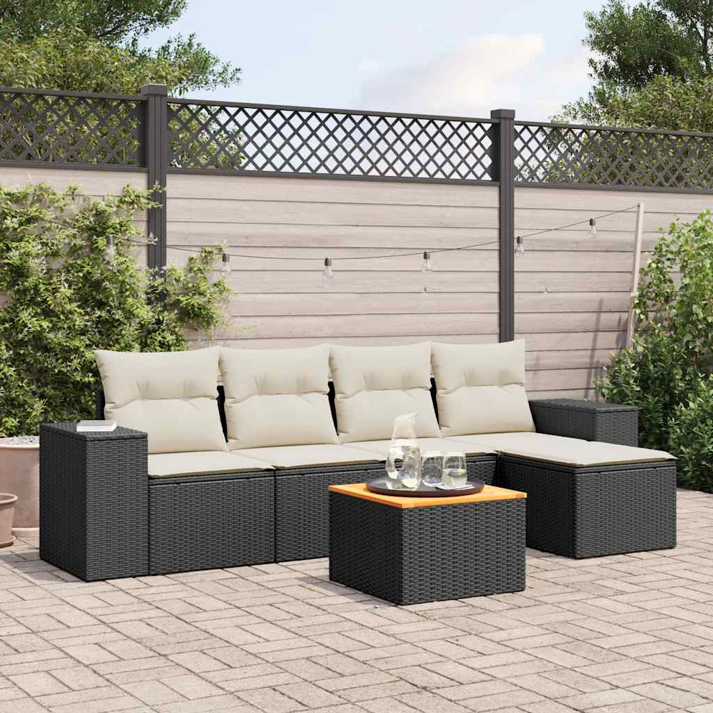 Sofasæt Til Haven 6 Dele Med Hynder Polyrattan - Variant 3257750