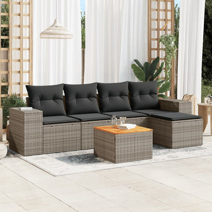 Sofasæt Til Haven 6 Dele Med Hynder Polyrattan - Variant 3257754