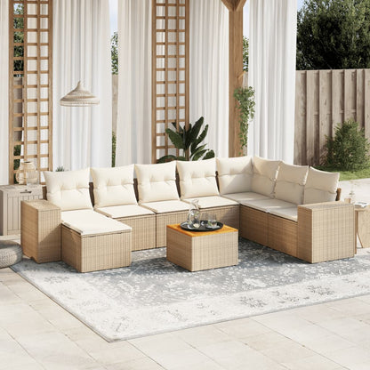 Sofasæt Til Haven 9 Dele Med Hynder Polyrattan - Hovedbillede