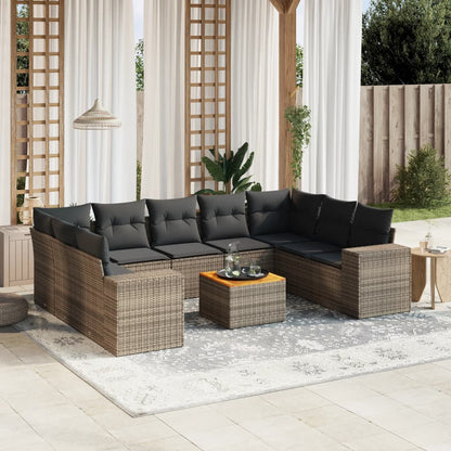 Sofasæt Til Haven 10 Dele Med Hynder Polyrattan - Variant 3257922