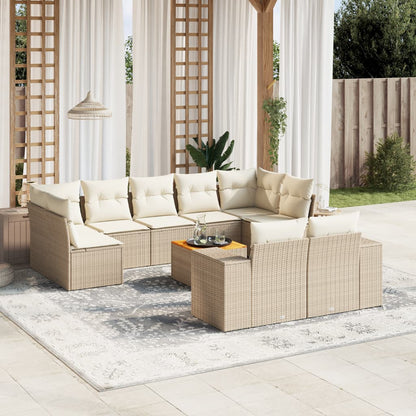 Sofasæt Til Haven 10 Dele Med Hynder Polyrattan - Variant 3257927