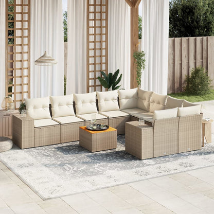Sofasæt Til Haven 10 Dele Med Hynder Polyrattan - Variant 3257934