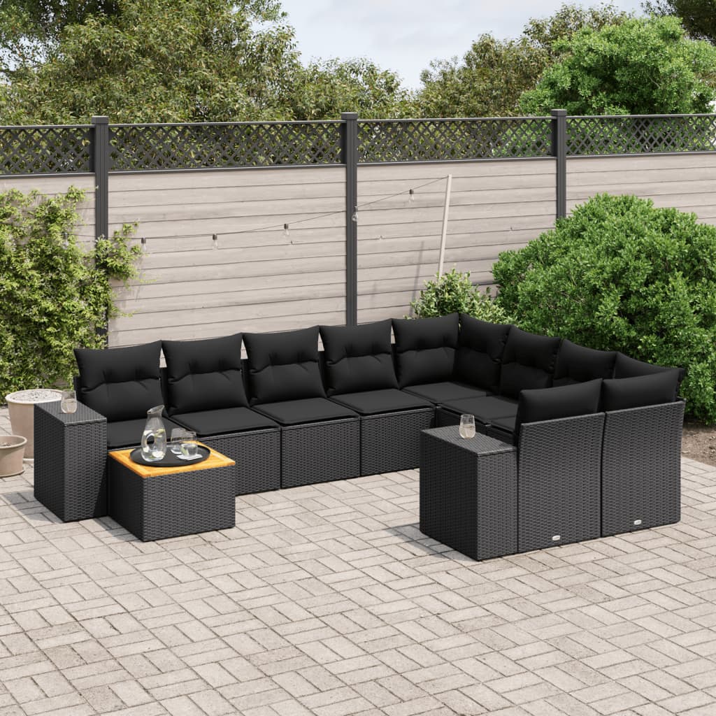 Sofasæt Til Haven 10 Dele Med Hynder Polyrattan - Variant 3257938
