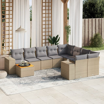 Sofasæt Til Haven 10 Dele Med Hynder Polyrattan - Variant 3257942