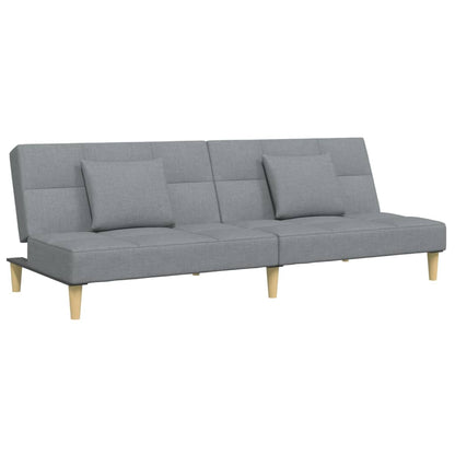 2-Personers Sovesofa Med Fodskammel Stof