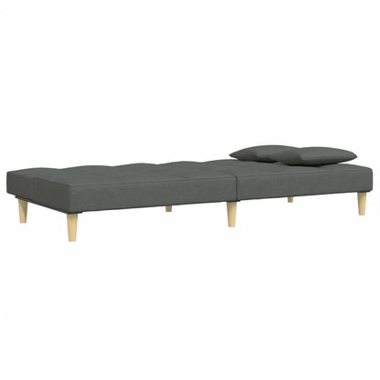 2-Personers Sovesofa Med Fodskammel Stof