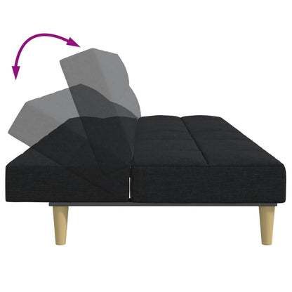2-Personers Sovesofa Med Fodskammel Stof
