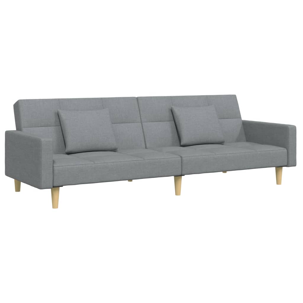 2-Personers Sovesofa Med Fodskammel Stof