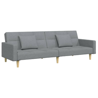 2-Personers Sovesofa Med Fodskammel Stof