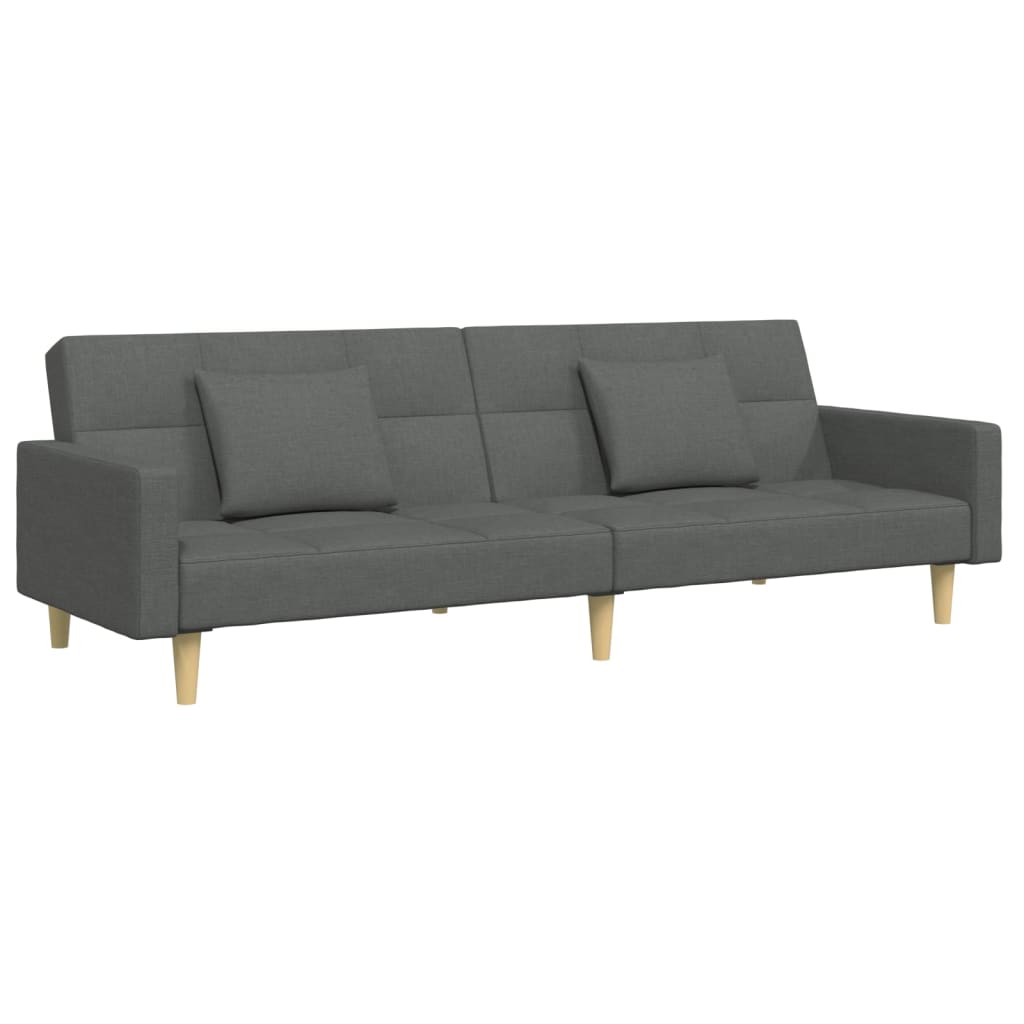 2-Personers Sovesofa Med Fodskammel Stof