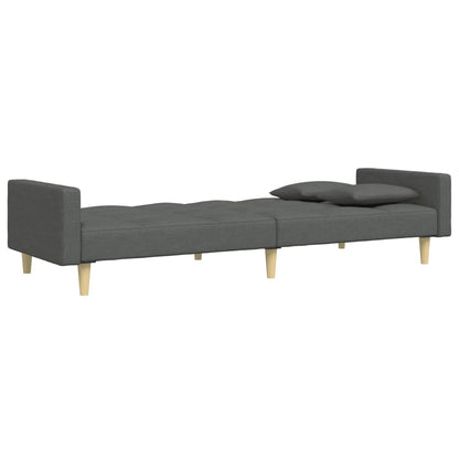 2-Personers Sovesofa Med Fodskammel Stof