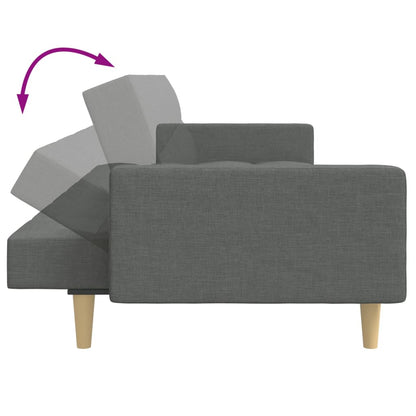 2-Personers Sovesofa Med Fodskammel Stof
